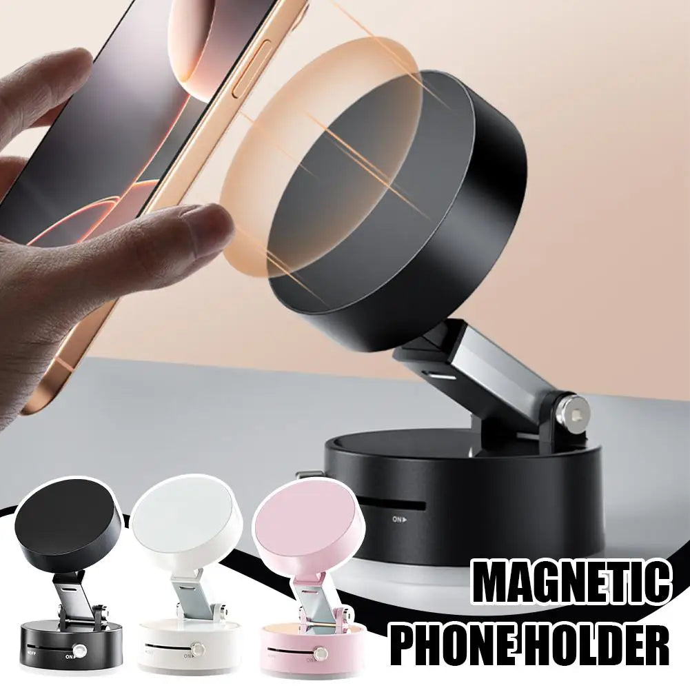 Vacuum Magnetic Suction Cup Folding Swivel Stand Double-sided Suction Cup For Universal Vacuum Swivel Stand Mobile Phone Holder