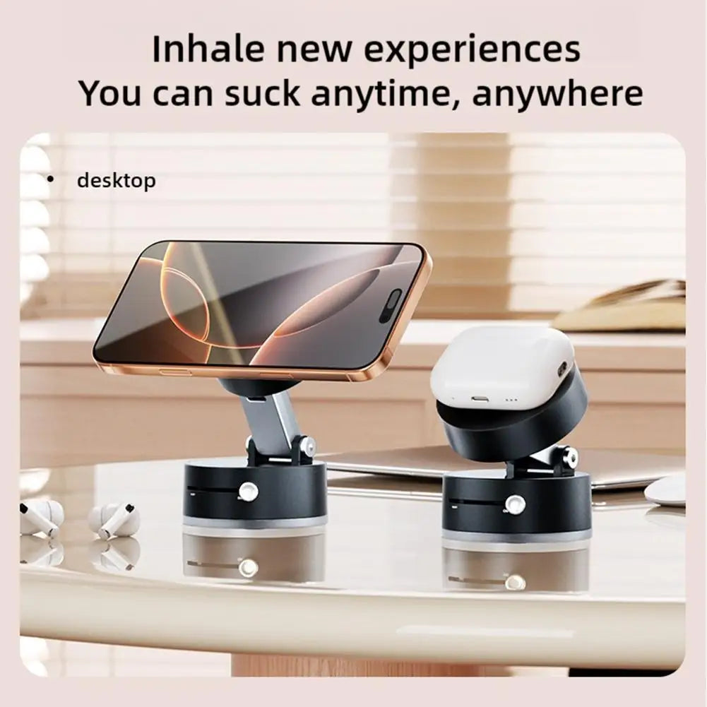 Vacuum Magnetic Suction Cup Folding Swivel Stand Double-sided Suction Cup For Universal Vacuum Swivel Stand Mobile Phone Holder